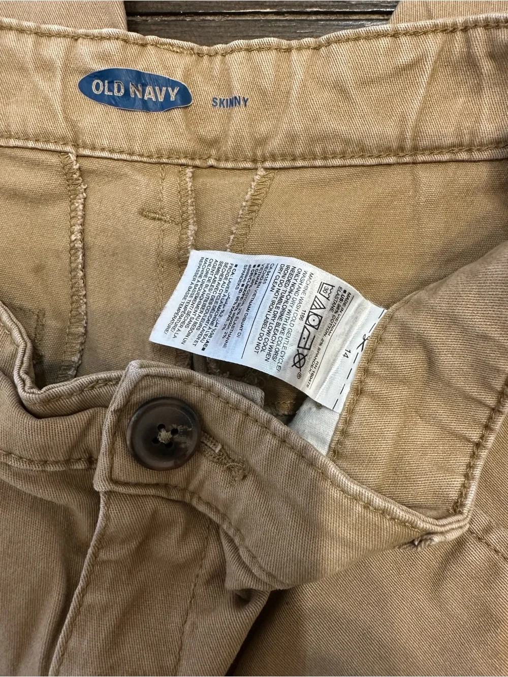 Old Navy Kids Tan Chino Pants